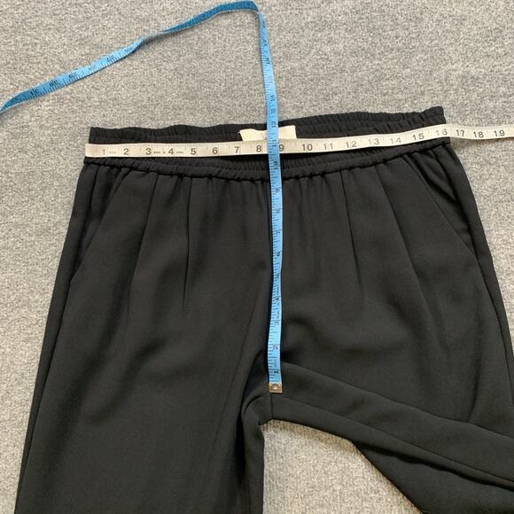 Joie Jogger Womens M Medium Black Mariner Pleated Elastic Waist Pockets Pants - Picture 4 of 10